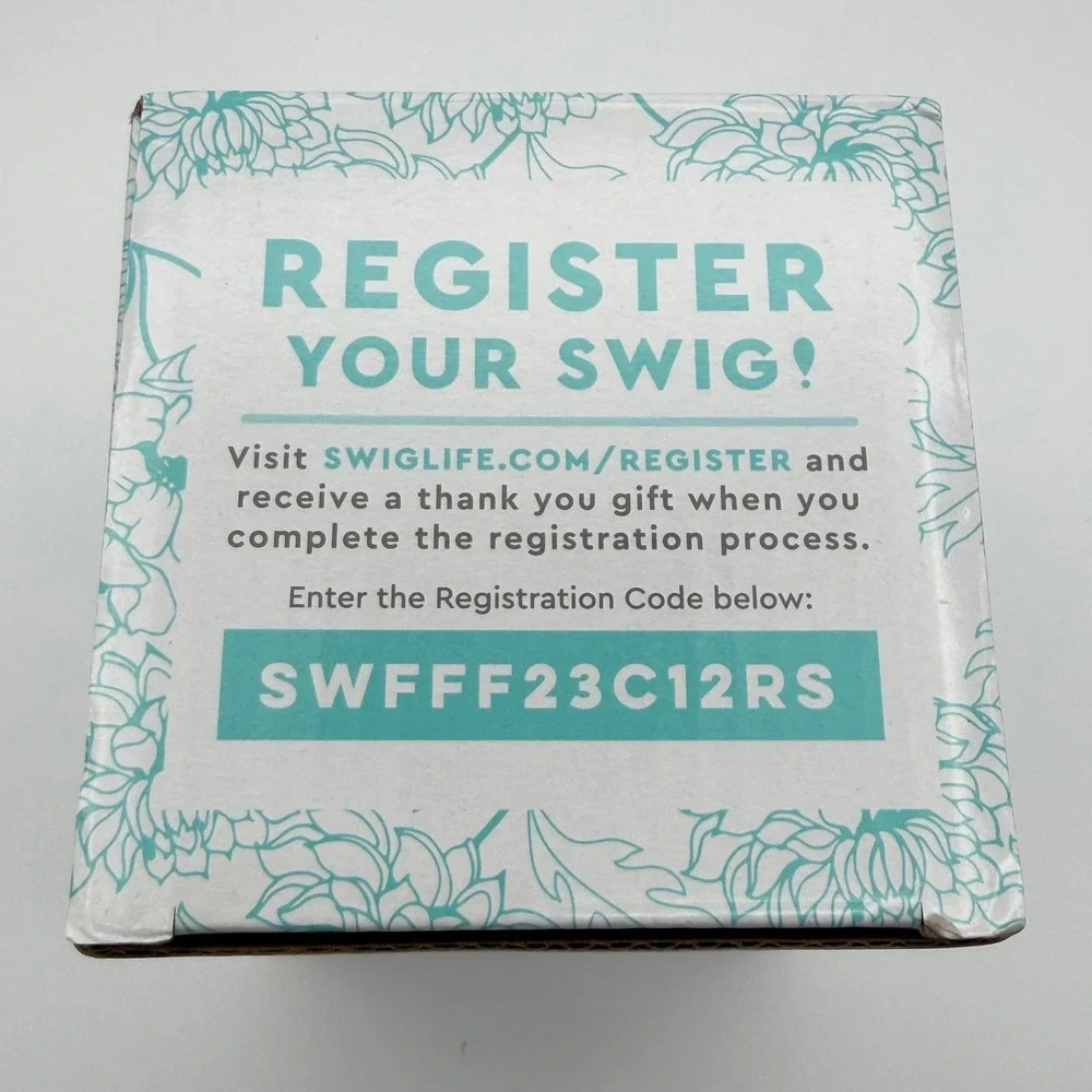 Swig Life 12oz Rose Gold Shimmer Stemless Wine Cup‎ Stainless Steel Tumbler NEW